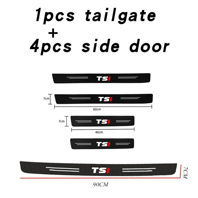 Car Door Sill Plate Protector  - đánh giá và giá Crepe Pan Carbon